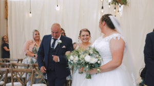 Same sex wedding at Trevenna Barns