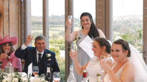 Same sex wedding speeches at Trevenna Barns